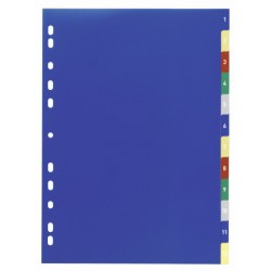 DURABLE 6750 27 INDEX SET WITH COLOURED TABS